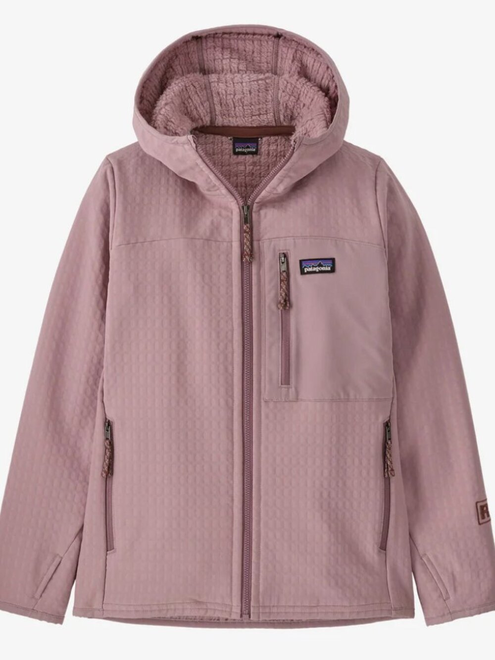 Patagonia R2 hoody in "stormy mauve" youth XS (5-6) GUC